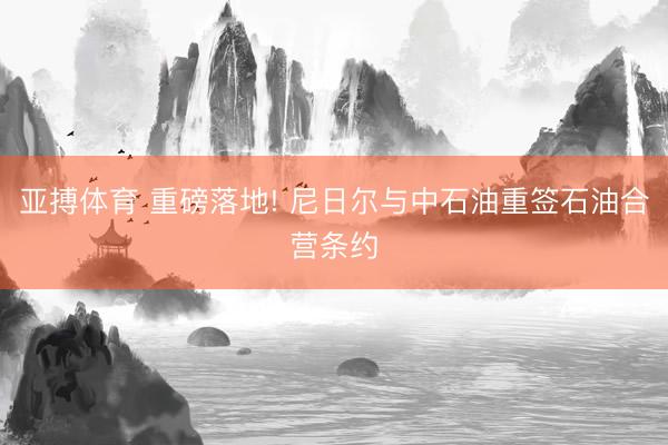 亚搏体育 重磅落地! 尼日尔与中石油重签石油合营条约