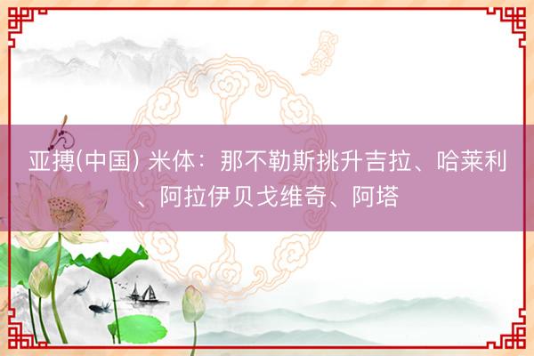 亚搏(中国) 米体：那不勒斯挑升吉拉、哈莱利、阿拉伊贝戈维奇、阿塔